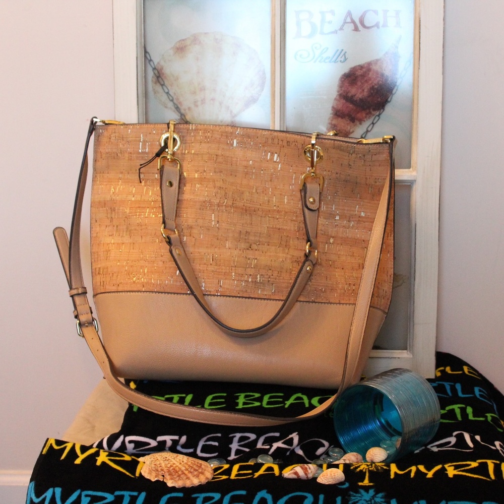 Cork and Leather Tote